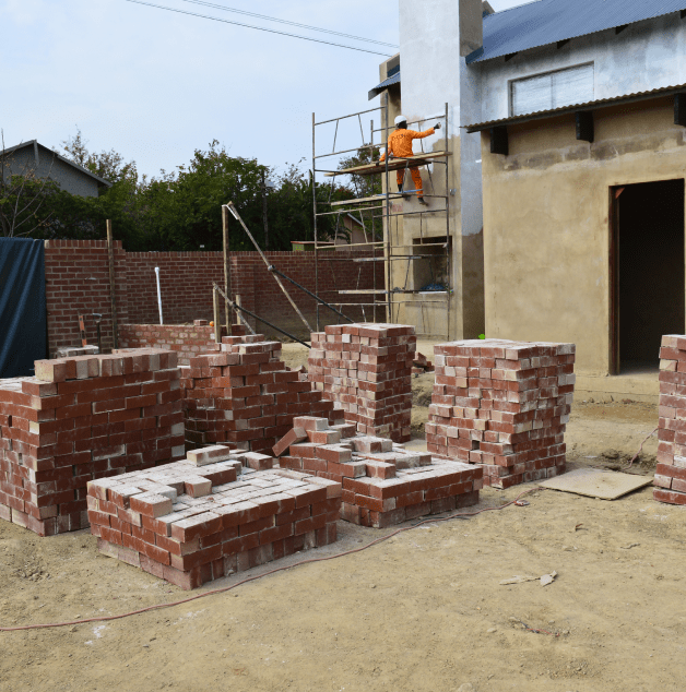 New build construction site by Delta Construction